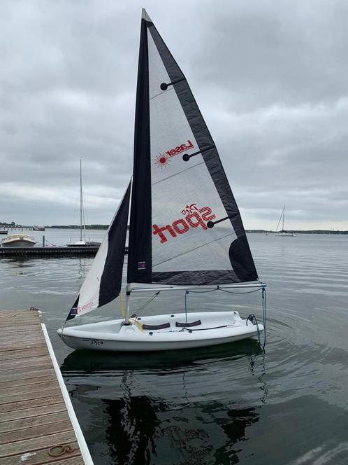 Laser Pico met weg-en strand trailer te koop, Watersport en Boten, Open zeilboten, Gebruikt, Laser, 3 tot 6 meter, Overige materialen