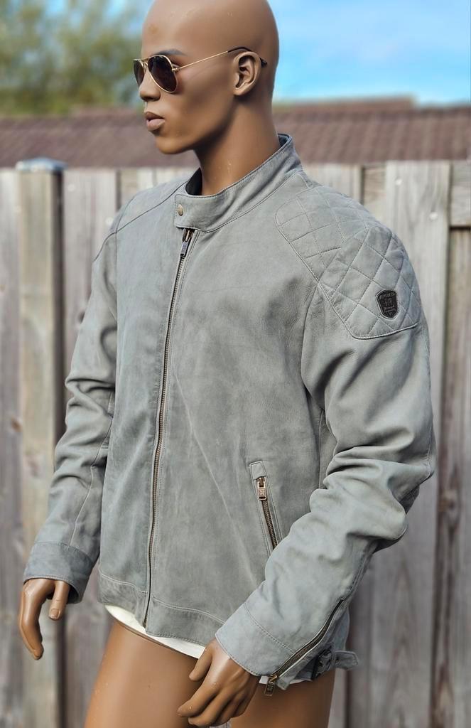 Vanguard / PME prachtige geschuurd leren tussen jas (L en XL, Kleding | Heren, Jassen | Winter, Gedragen, Maat 52/54 (L), Ophalen of Verzenden