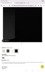 Besta deur Ikea Selsviken zwart hoogglans, Ophalen, 50 tot 100 cm, Zo goed als nieuw, Minder dan 100 cm