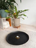 Dienblad Zara Home zwart / goud, Huis en Inrichting, Ophalen of Verzenden, Zo goed als nieuw, Rond, Metaal