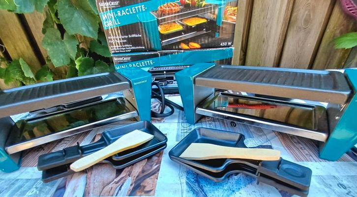 Mini Grill Raclette Gourmetstel Silvercrest, Witgoed en Apparatuur, Gourmetstellen, Nieuw, 8 personen of meer, Ophalen of Verzenden