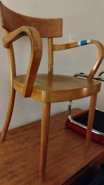 Vintage houten bureaustoel uit de jaren 60, Antiek en Kunst, Ophalen