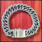 CHAIN TEXTURE    Buddha to Buddha armband maat E, Ophalen of Verzenden, Zo goed als nieuw, Zilver, Zilver