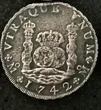 1742-M 8 Reales MF Philip V Zilveren munt, Ophalen of Verzenden, Overige landen, Zilver