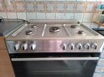 Krachtige gasfornuis met brede oven Wiggo WO-E905R(XX) €225!, Ophalen, Gebruikt, 60 cm of meer, Grill