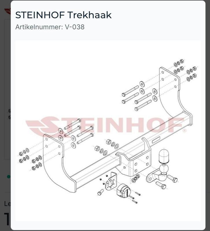 Trekhaak compleet Crafter 2016-2025 met kabels, Auto-onderdelen, Trekhaken, Nieuw, Ophalen