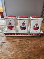 Villeroy en boch  Winter Bakery voorraadpotjes met Dienblad, Overige typen, Ophalen of Verzenden, Zo goed als nieuw, Overige stijlen