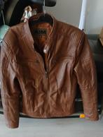 Te koop bruine leren heren jas kleine maat S merk ALM, Bruin, Nieuw, Ophalen of Verzenden, ALM