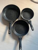 Pannen, Huis en Inrichting, Ophalen of Verzenden, Gebruikt, Rvs, Pannenset