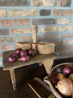 Landelijke doorleefde houten kruiden bak, Huis en Inrichting, Ophalen of Verzenden, Zo goed als nieuw, Overige vormen, Hout