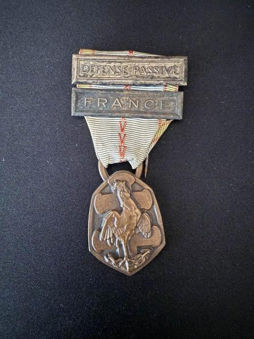Médaille de la Défense Passive | WO2, Verzamelen, Militaria | Tweede Wereldoorlog, Landmacht, Lintje, Medaille of Wings, Overige gebieden
