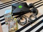 Xbox original met twee controllers, GTA SA, NFS undergr 1-2, 2 spelers, Ophalen of Verzenden, Zo goed als nieuw