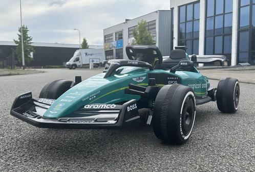 Aston Martin Formule 1 Cognizant 24V Groen - Leder - Rubber, Kinderen en Baby's, Speelgoed | Buiten | Voertuigen en Loopfietsen