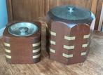 Vintage houten ice bucket ijsemmer en humidor Selangor, Antiek en Kunst, Ophalen of Verzenden