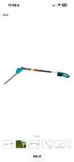 Heggenschaar telescoop - 1 keer gebruikt, Ophalen of Verzenden, Zo goed als nieuw, Accu