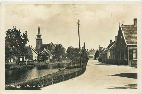 (701-353-027) s Gravendeel t Weegje, Verzamelen, Ansichtkaarten | Nederland, Zuid-Holland, Verzenden
