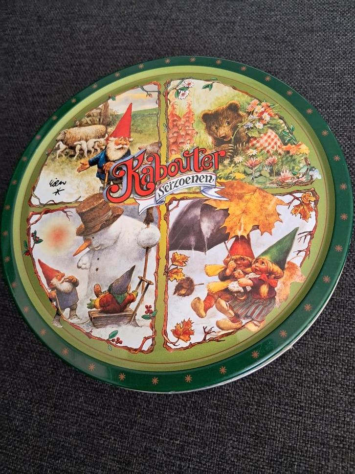Koekblik Kabouterseizoenen Rien Poortvliet, Antiek en Kunst, Curiosa en Brocante, Ophalen of Verzenden