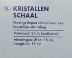 kristallen schaal op voet, Nieuw, Kristal, Bord of Schaal, Ophalen of Verzenden