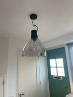 Hanglamp glas 38cm karwei Juno, Huis en Inrichting, Lampen | Hanglampen, Zo goed als nieuw, Ophalen, 75 cm of meer, Glas