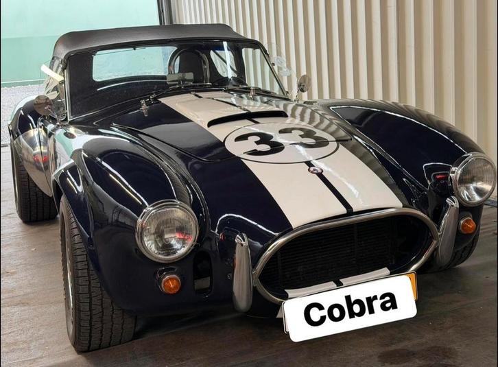 Pilgrim Cobra 427 Replica - 5.0L Ford Motor, Auto's, Oldtimers, Bedrijf, AC, Benzine, Cabriolet, Handgeschakeld, Blauw, Zwart