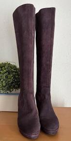Paarse Suède laarzen maat 37 [DMv], Hoge laarzen, Overige kleuren, Ophalen of Verzenden, Zo goed als nieuw