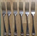 6 vorken keltum posthoorntje verzilverd haags lofje, Huis en Inrichting, Keuken | Bestek, Ophalen of Verzenden, Gebruikt, Zilver