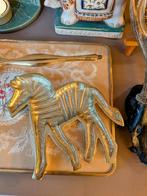 Gouden zebra schaal, Overige materialen, Schaal, Ophalen of Verzenden, Zo goed als nieuw