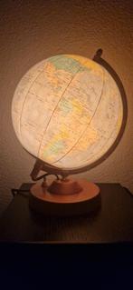 Vintage glazen Räth globe, ddr 1984, Ophalen of Verzenden, Verlicht, Gebruikt