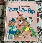 Oud Goudenboekje Three little pigs 1953 engelstalig, Ophalen of Verzenden, Gelezen, Gouden boekje