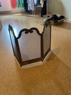 haardscherm /vonkenscherm vintage, Huis en Inrichting, Haarden, Ophalen, Gebruikt, Vrijstaande haard, Houthaard