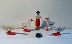 Ganzenliesje (Gänzeliesl) speelgoedfiguurtjes hout 1950, Ophalen of Verzenden