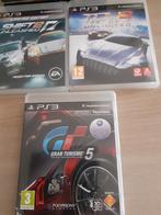 €12,00 voor 3.PS3 Games: Gran Turismo 5, Shift 2, Test Drive, Spelcomputers en Games, Online, 1 speler, Racen en Vliegen, Ophalen of Verzenden