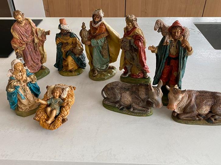 Zeldzame vintage Fontanini kerstgroep, Diversen, Kerst, Zo goed als nieuw, Ophalen of Verzenden