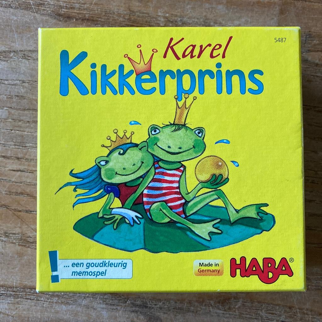 Haba - Karel Kikkerprins (2-4 spelers, 4+jaar) zgan, Een of twee spelers, Ophalen of Verzenden, Zo goed als nieuw, HABA