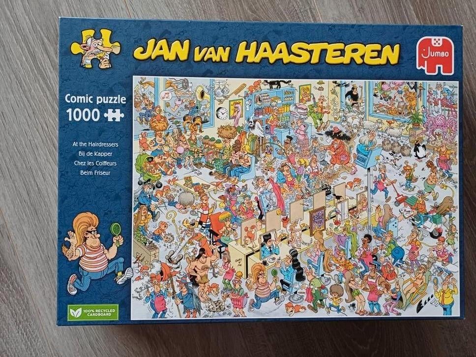 Jan van Haasteren Puzzel 1000 stukjes - Bij de Kapper, Ophalen of Verzenden