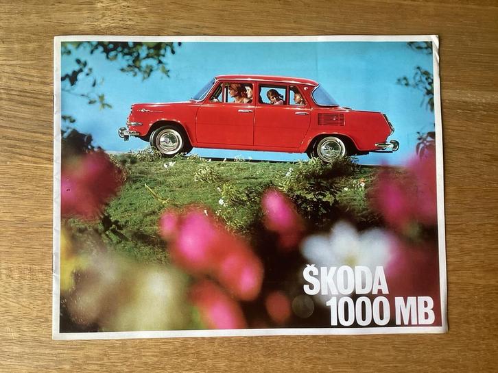 Skoda 1000 MB - Brochure Nederlands, Boeken, Auto's | Folders en Tijdschriften, Gelezen, Overige merken, Ophalen of Verzenden
