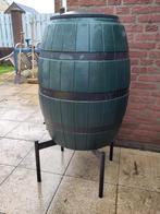 Stevige groene kunststof regenton, Tuin en Terras, Regentonnen, Kunststof, Gebruikt, Met kraantje, 75 tot 150 liter
