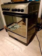 Gasfornuis 4 pits - 60cm breed rvs, Gebruikt, Oven, Ophalen, 45 tot 60 cm