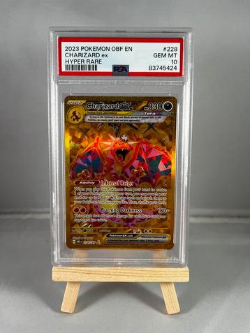 Charizard EX Hyper Rare PSA 10 GEM MINT Obsidian Flames #228 beschikbaar voor biedingen
