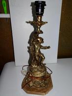 Brons met marmer antieke lamp, Ophalen of Verzenden