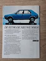 Vintage folder poster FIAT Ritmo 1978. Met prijslijst, Ophalen of Verzenden, Nieuw, Auto's