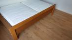 2 persoons bed met ledikant en matras en topper 160X200, Huis en Inrichting, Slaapkamer | Bedden, Ophalen, Overige kleuren, Tweepersoons