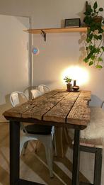 Eettafel (wagonplanken), Zo goed als nieuw, Vijf personen of meer, Rechthoekig, 50 tot 100 cm