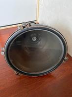 Uniek!! Industriële ijzeren hang lamp met echte glasplaat, Huis en Inrichting, Ophalen of Verzenden, Zo goed als nieuw, Minder dan 50 cm