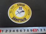 sticker Asten STRIK SANITAIR 60 jaar Tel. 1520 *, Verzamelen, Stickers, Ophalen, Zo goed als nieuw, Bedrijf of Vereniging