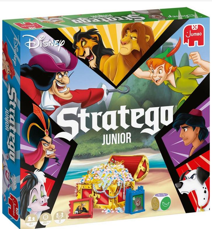 Jumbo Stratego Junior Disney, Hobby en Vrije tijd, Gezelschapsspellen | Bordspellen, Zo goed als nieuw, Ophalen of Verzenden