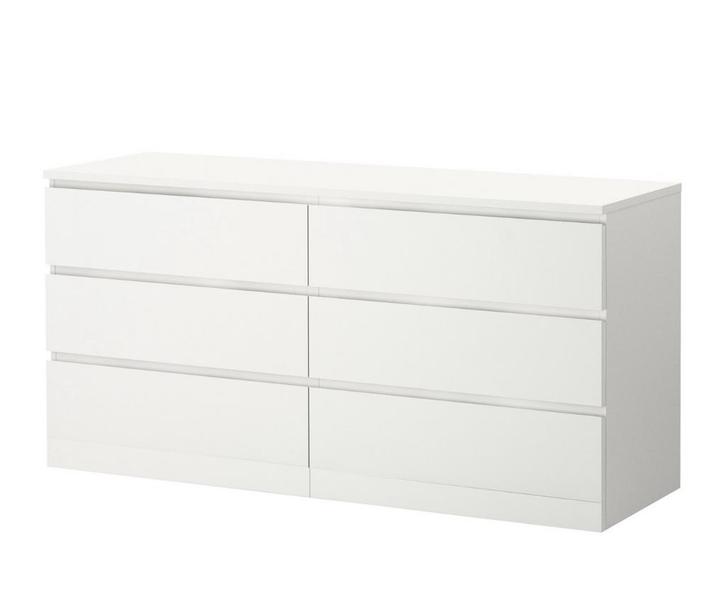 Te koop IKEA MALM kast wit, Huis en Inrichting, Kasten | Ladekasten, Gebruikt, 100 tot 150 cm, 150 tot 200 cm, 25 tot 50 cm, 5 laden of meer