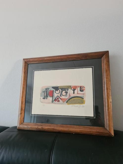CORNEILLE Abstracte Litho Ingelijst - Gesigneerd, Antiek en Kunst, Kunst | Litho's en Zeefdrukken, Ophalen