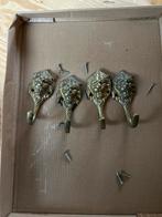 Leuke messing Wandhaken met Leeuwenkop, Huis en Inrichting, Woonaccessoires | Kapstokken, Ophalen, Gebruikt, Wandhaken, Minder dan 100 cm