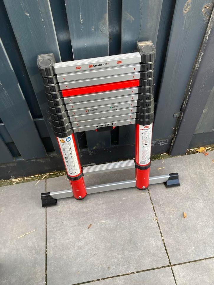 Telescoopladder Altrex Smart Up 3.22m - Nieuwstaat!, Doe-het-zelf en Verbouw, Ladders en Trappen, Zo goed als nieuw, Ladder, 2 tot 4 meter